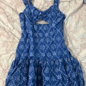 Blue Floral Dress